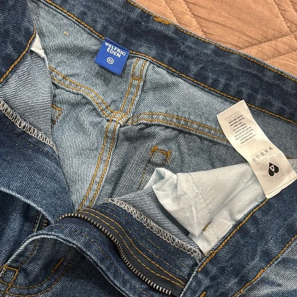 aelfric eden mens blue baggy jeans - Picture 2 of 4